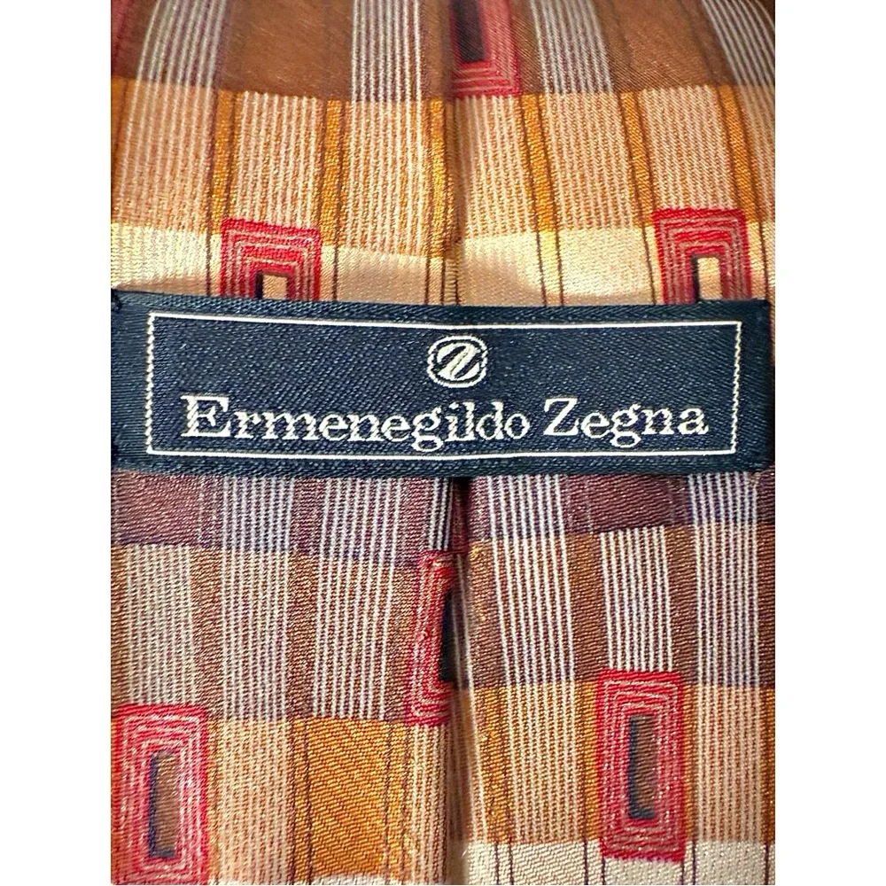 Vintage Ermenegildo Zegna Ties Lot 4
Fall Colors Perfect Gift Wedding Groomsmen - Picture 6 of 14